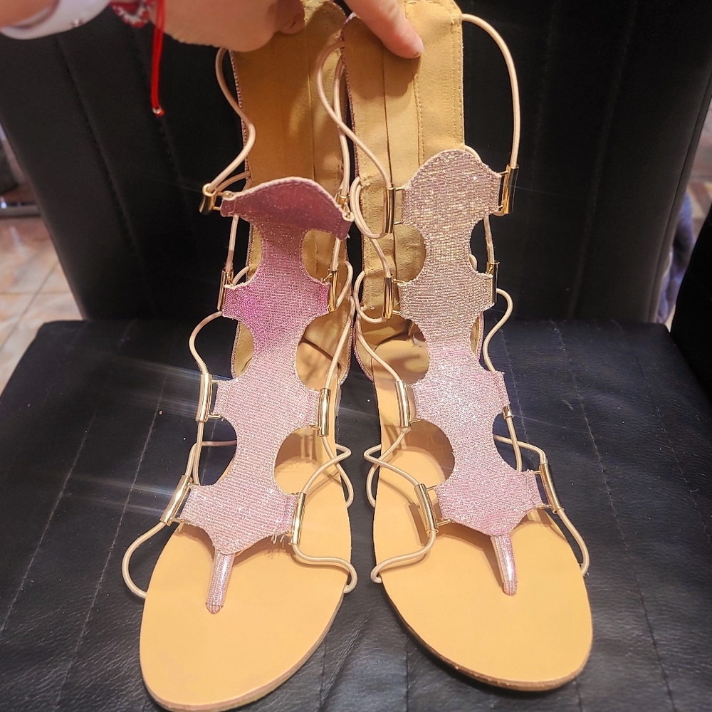 Kensie Girl Tall Gladiator Sandals
